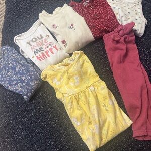 Baby Girl 12M Bundle | Carter’s, Baby Gap, Gerber, H&M | 7 Pieces